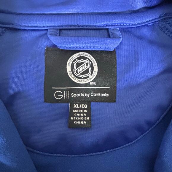 G-III Toronto Maple Leafs NHL Full Zip Royal Blue Track Jacket Men's Size XL - Picture 5 of 6